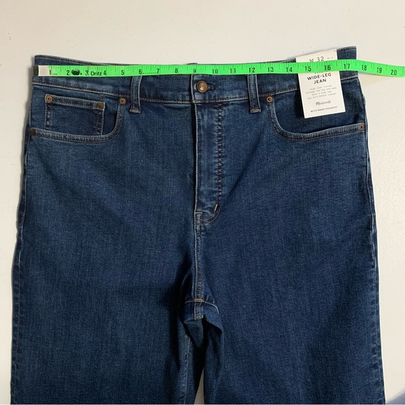 Madewell The Wide-Leg Jean in Patterson Wash Size 32 FLAW - Picture 14 of 17